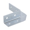 Уголок крепежный 90 градусов, двухлучевой, 8 отверстий