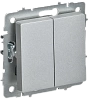 BRITE Выключ. 2-кл. перекр. 10А ВС10-2-3-БрА алюм. IEK