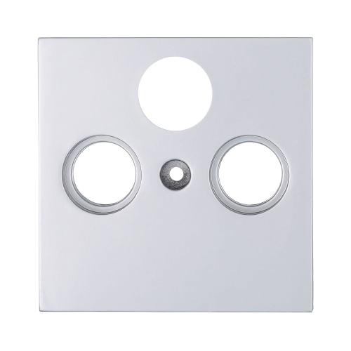 Накладка розетки TV+FM+SAT 2(3)(серебристый металлик) LK80