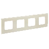 SKANDY Рамка 4-мест. SK-F24B стекло беж. IEK