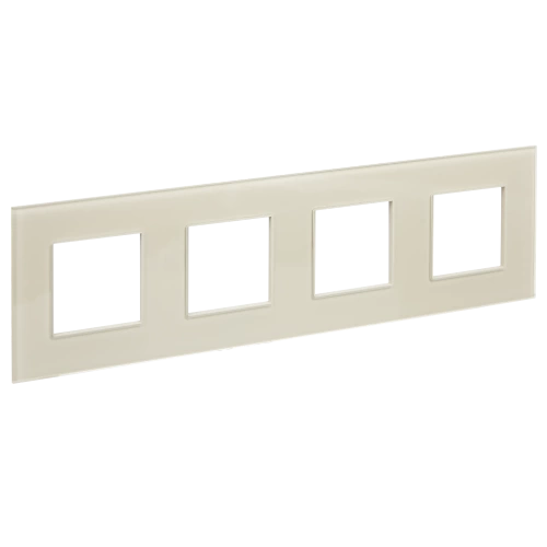 SKANDY Рамка 4-мест. SK-F24B стекло беж. IEK