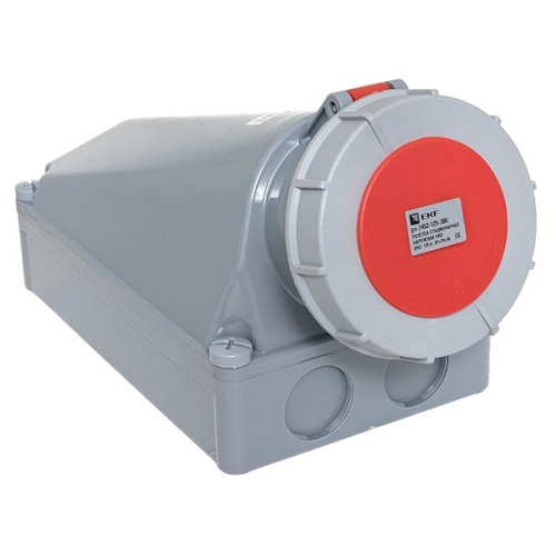 Розетка стационарная наружная 1442 3Р+РЕ 125А 380В IP67 EKF PROxima Розетка стационарная наружная 1442 3Р+РЕ 125А 380В IP67 EKF PROxima