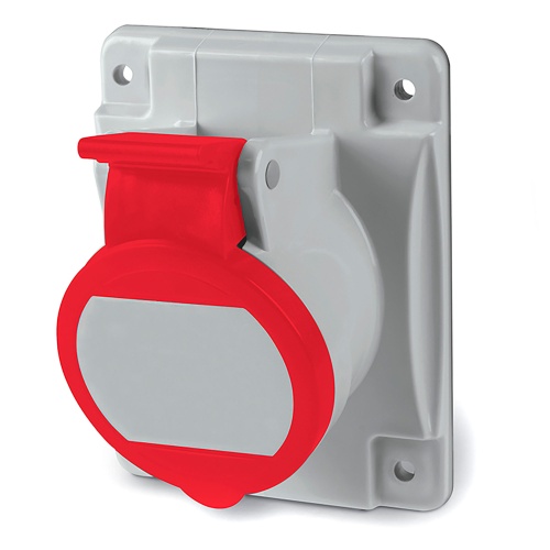 Розетка панельная с наклоном IP44 16А 3P+E+N 400В (упак. 10 шт) Розетка панельная с наклоном IP44 16А 3P+E+N 400В (упак. 10 шт)