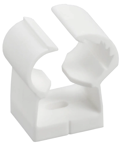 Клипса с фикс. для глад. труб 14-18мм бел. (40шт/упак) IEK Клипса с фикс. для глад. труб 14-18мм бел. (40шт/упак) IEK