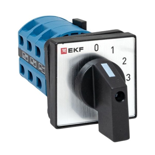 Переключатель кулачковый ПК-1-102 25А 2P «0-1-2-3» EKF PROxima Переключатель кулачковый ПК-1-102 25А 2P «0-1-2-3» EKF PROxima
