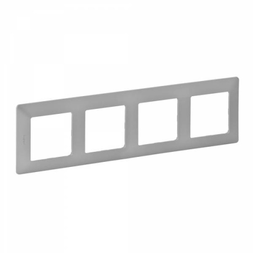 Valena LIFE.Рамка "Алюминий".4-постовая универсальная Valena LIFE.Рамка "Алюминий".4-постовая универсальная