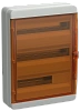 TEKFOR Корпус пласт. КМПн-54 IP65 оранж. прозр. дверь IEK