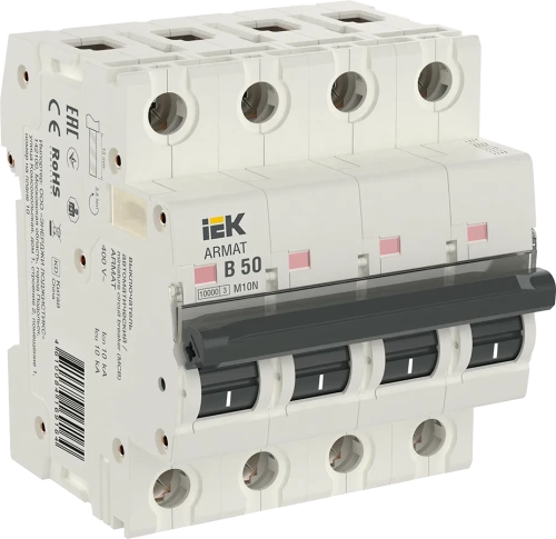 ARMAT Авт. выкл. M10N 4P B 50А IEK ARMAT Авт. выкл. M10N 4P B 50А IEK