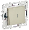 SKANDY Выключ. 1-кл. прох. с инд. 10А SK-V08B беж. IEK