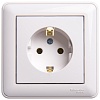 W59 РОЗЕТКА с заземлением без шторок, 16А, в сборе, БЕЛЫЙ