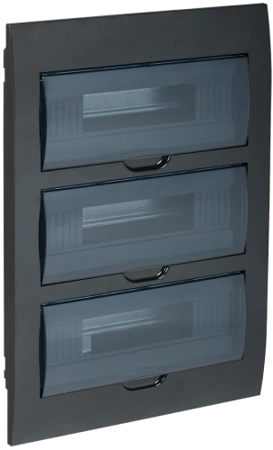 Бокс в нишу ЩРВ-П-36 модульный пластик.черный IP41 IEK Бокс в нишу ЩРВ-П-36 модульный пластик.черный IP41 IEK