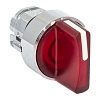 Исполнительный механизм переключателя ХB4 красный на 3 положения возвратный без фиксации, с подсветкой с короткой ручкой EKF PROxima