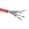 Кабель CAT 6A, U/UTP, нг(А)-FRHF, бухта 500м, красный