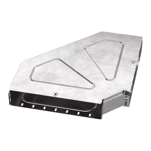 Угол горизонтальный 90 градусов с крышкой Стандарт 400х80 Промрукав Угол горизонтальный 90 градусов с крышкой Стандарт 400х80 Промрукав