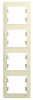 GLOSSA 4-постовая РАМКА, вертикальная, БЕЖЕВЫЙ