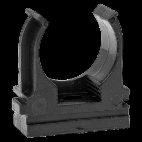 Крепеж-клипса для ручного монтажа d25 мм (100 шт) черная EKF-Plast