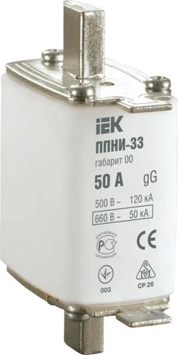 Плавкая вставка предохранителя ППНИ-33, габарит 00 (упак. 3 шт./90) ИЭК 125А Плавкая вставка предохранителя ППНИ-33, габарит 00 (упак. 3 шт./90) ИЭК 125А