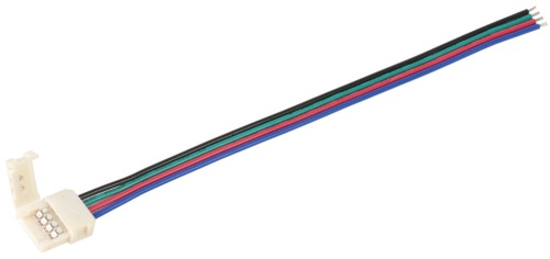 Коннектор 5шт RGB 10 мм ( - 15 см - разъем) (кр. 1шт.) ИЭК
