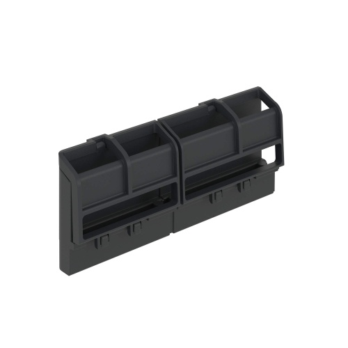 Шинный держатель FRAME 162мм (4 сегмента, до 20 полюсов), черный (для всех щитков)