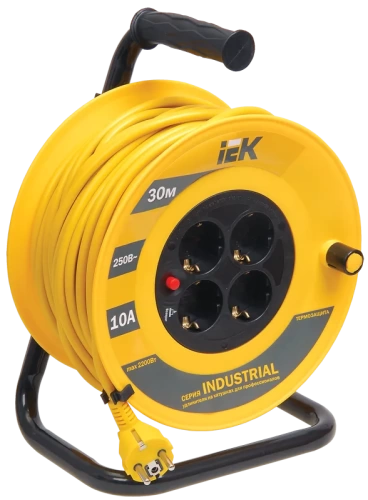 Катушка УК30 с т/з 4 места 2Р+PЕ/30м 3х1,0 мм2 "Industrial" ИЕК Катушка УК30 с т/з 4 места 2Р+PЕ/30м 3х1,0 мм2 "Industrial" ИЕК