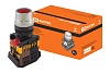 Кнопка ABLF-22 красный d22мм неон/230В 1з+1р TDM