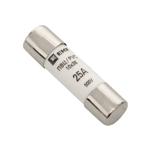 Плавкая вставка цилиндрическая ПВЦ (10х38) 25А EKF