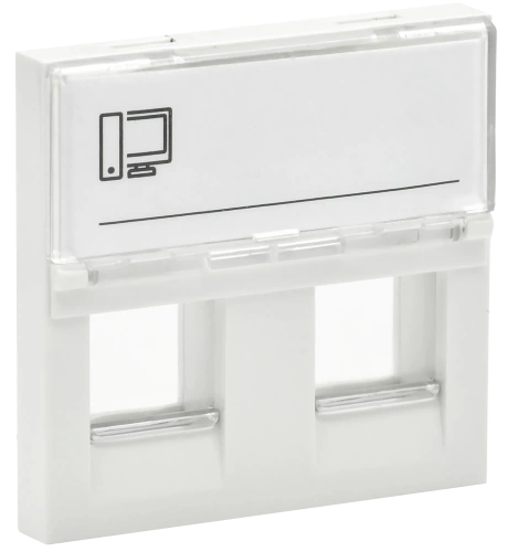 PRIMER Панель лицевая Keystone (2м/2вх) бел. IEK