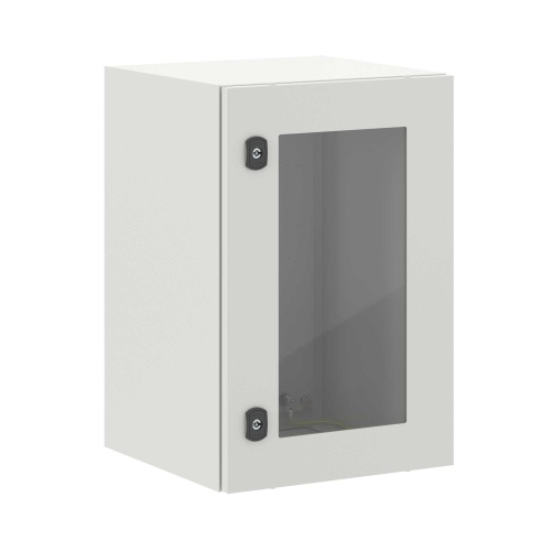 Корпус навесной STE с М/П с прозрачной дверью ВхШхГ 600x400x400 мм