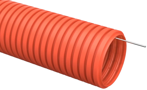 Труба гофр. ПНД d16 с зондом оранжевая (100м) ИЭК