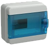 TEKFOR Корпус пласт. КМПн-8 IP65 син. прозр. дверь IEK