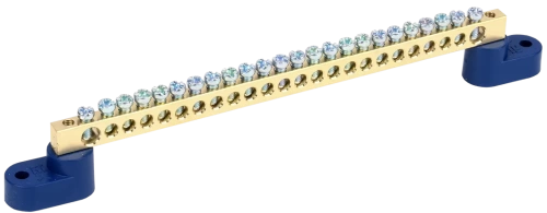 Шина N "ноль" на двух угловых изол ШНИ-6х9-24-У2-С ИЭК