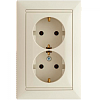 Розетка Valena нем.ст.2х2Р+Т(сл.к)
