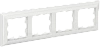 BRITE Рамка 4-мест. РУ-4-Бр бел./бел. IEK