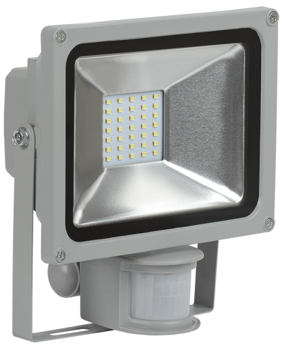 Прожектор светодиодный СДО 05-20Д (детектор)  серый SMD IP44 IEK