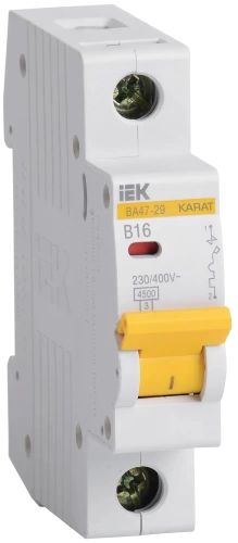 Авт. выкл.ВА47-29 1Р 16А 4,5кА х-ка В ИЭК