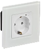 iTEQ SMART-розетка 16А WIFI+BLE стекл/р. з/ш. бел. ONI