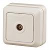 2-301-02 Эл/ус Intro Розетка TV одиночная, IP20, ОУ, Quadro, сл.кость