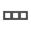 Рамка 3-постовая (черный бархат) LK45