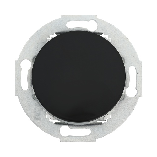 Выключатель одноклавишный (схема 1) 10А, 250В (черный) Vintage