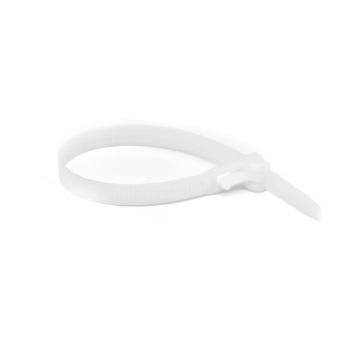 Хомут P6.6 многоразовый, белый 7,6x370