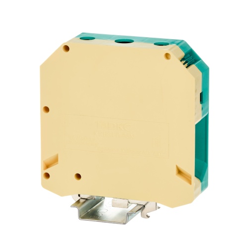 Клемма заземления, винтовой зажим, 2 точки подключения, 95 кв.мм Клемма заземления, винтовой зажим, 2 точки подключения, 95 кв.мм