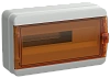 TEKFOR Корпус пласт. КМПн-18 IP65 оранж. прозр. дверь IEK
