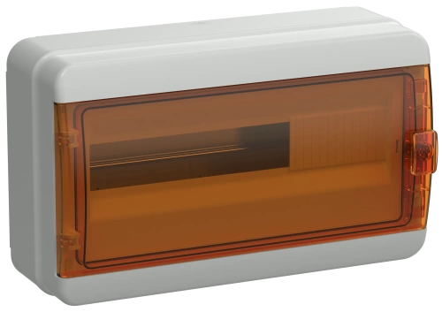 TEKFOR Корпус пласт. КМПн-18 IP65 оранж. прозр. дверь IEK