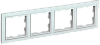 BRITE Рамка 4-мест. РУ-4-БрЖ жемч. IEK