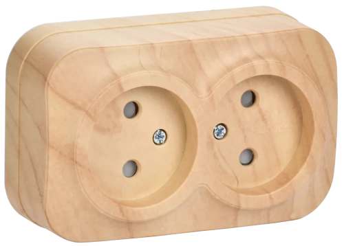 РСш22-2-ХС Розет. 2-ая без з/к с з/ш о/у 10А GLORY сосна IEK РСш22-2-ХС Розет. 2-ая без з/к с з/ш о/у 10А GLORY сосна IEK