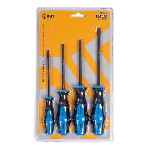 Набор отверток из стали S2 "Мастер" НО-04-S (КВТ)