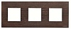 Рамка 3-постовая, серия Zenit, натуральное венге  N2273 WG (N2273 WG)