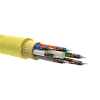 Кабель волоконно-оптический 9/125 одномодовый, 16 волокон, безгелевыемикротрубки, для внутренней прокладки, желтый