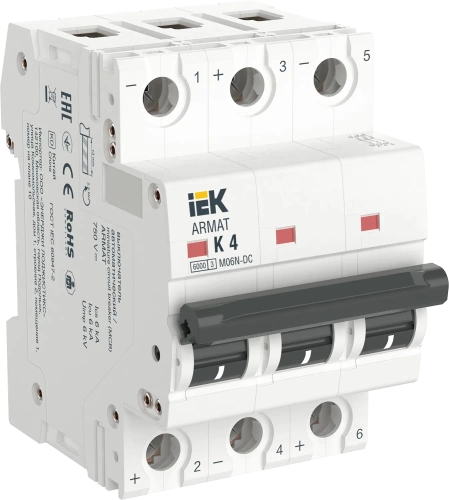 ARMAT Авт. выкл. M06N-DC 3P K 4А IEK