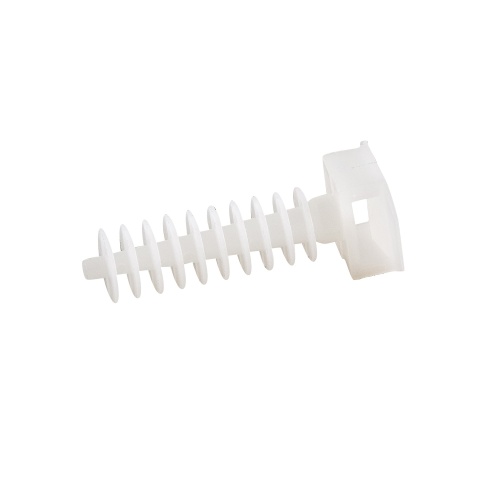 Держатель хомутов для установки в отверстиях D 8 мм 37х13мм (1уп = 100шт) Экопласт